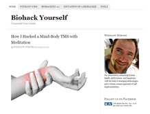Tablet Screenshot of biohackyourself.com